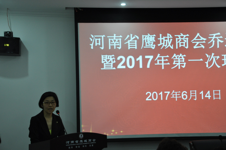 河南亚非商务信息咨询有限公司南非区总经理叶青向与会人员介绍南非国家相关投资项目.jpg